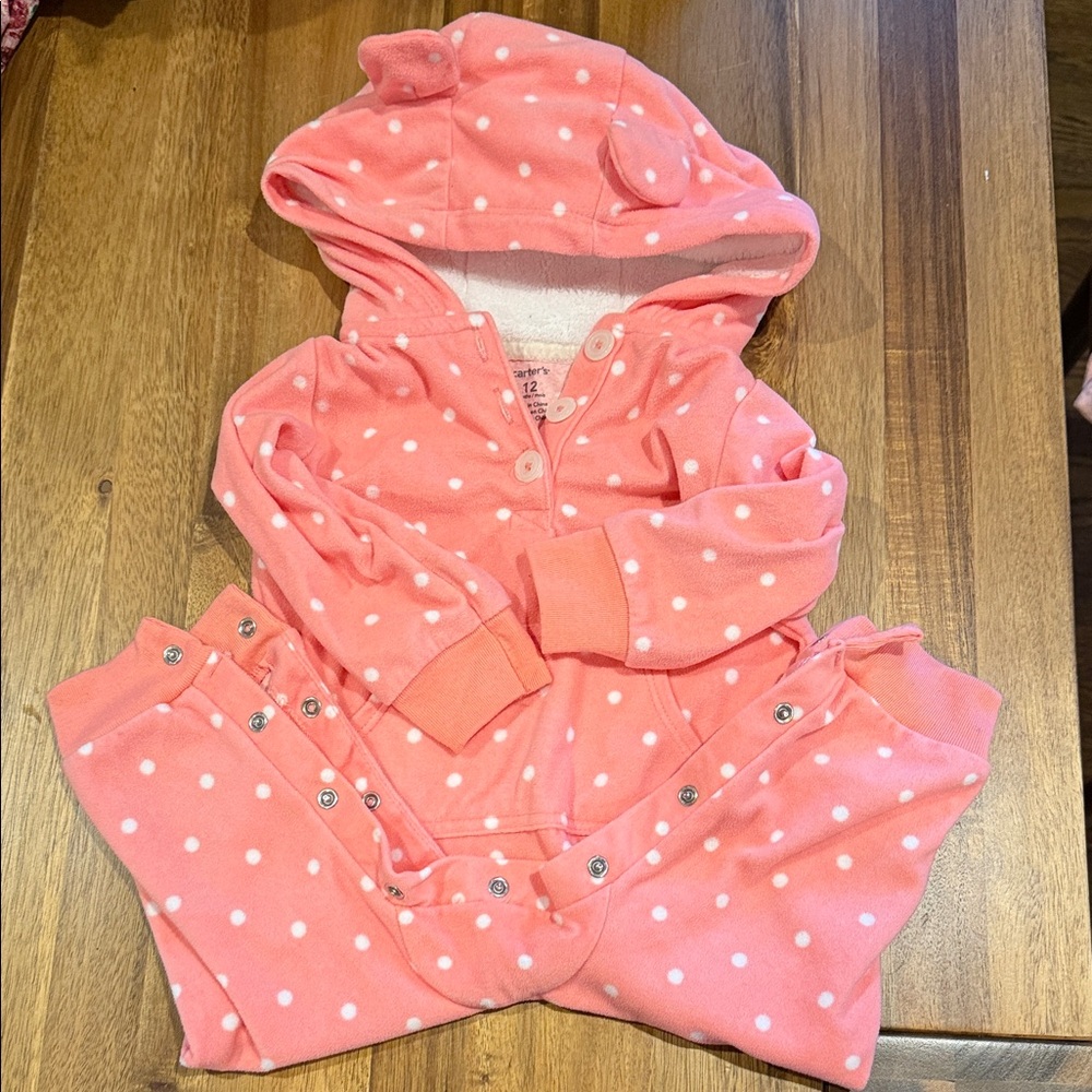 Carter's Pink Polka Dot onesie